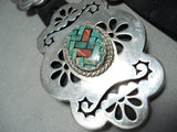 Native American One Of The Best Ever Vintage Santo Domingo Turquoise Sterling Silver Concho Belt-Nativo Arts