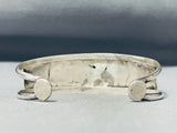 Fabulous Vintage Native American Navajo Kingman Turquoise Sterling Silver Bracelet-Nativo Arts
