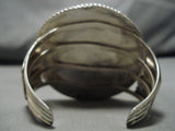 One Of The Biggest Vintage Native American Navajo Royston Turquoise Sterling Silver Bracelet-Nativo Arts