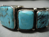 Important Vintage Native American Navajo Fiero Turquoise Sterling Silver Bracelet-Nativo Arts