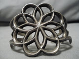 Amazing Vintage Navajo Daisy Sterling Silver Native American Bracelet-Nativo Arts