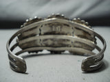 Signed Justin Wilson Vintage Native American Navajo Turquoise Sterling Silver Bracelet-Nativo Arts