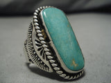 Quality Vintage Native American Navajo Gene Hale Royston Turquoise Sterling Silver Ring-Nativo Arts