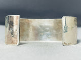 Magnificent Native American Navajo Pilot Mountain Turquoise Sterling Silver Bracelet-Nativo Arts
