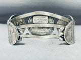 Unique San Felipe Signed Silver Coins Sterling Silver Bracelet-Nativo Arts