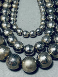 One Of The Best Ever Vintage Native American Navajo Sterling Silver Necklace-Nativo Arts