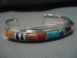 Patrick Lincoln Vintage Native American Navajo Sterling Silver Royston Turquoise Bracelet-Nativo Arts
