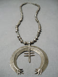 Expressive Vintage Native American Navajo Sterling Silver Necklace Old-Nativo Arts