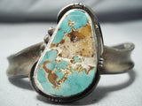 Astonishing Vintage Native American Navajo Royston Turquoise Sterling Silver Bracelet Old-Nativo Arts