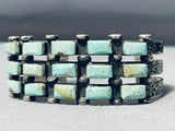 Very Important Vintage Native American Navajo Kee Joe Benally Turquoise Sterling Silver Bracelet-Nativo Arts