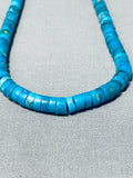 Native American Dazzling Authentic Vintage Santo Domingo Turquoise heishi Necklace-Nativo Arts