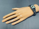 The Best Vintage Native American Navajo Vic Begay #8 Turquoise Sterling Silver Bracelet-Nativo Arts