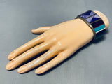One Of The Most Unique Ever Vintage Native American Navajo Sugulite Sterling Silver Bracelet-Nativo Arts