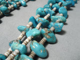 Magnificent Vintage Native American Navajo Royston & Old Kingman Turquoise Necklace-Nativo Arts