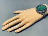 Native American Beautiful Of Age Vintag Enavajo Royston Turquoise Sterling Silver Bracelet-Nativo Arts
