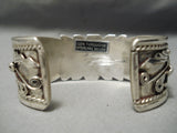 Museum Vintage Native American Navajo Damale Turquoise Sterling Silver Bracelet Old-Nativo Arts