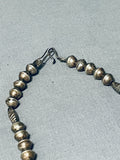 Beautiful Vintage Native American Navajo Old Morenci Turquoise Sterling Silver Necklace-Nativo Arts
