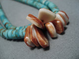 Impressive Vintage Navajo 50-stone Royston Turquoise Native American Necklace-Nativo Arts