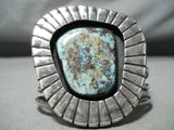 Rare Turquoise Vintage Native American Navajo Sterling Silver Bracelet-Nativo Arts