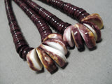 Astounding Vintage Native American Navajo Purple Shell 192 Gram Necklace-Nativo Arts