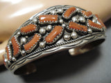 Superlative Vintage Native American Navajo Irene Chiquito Sterling Silver Bracelet Cuff Old-Nativo Arts