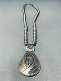 Captivating Vintage Native American Hopi Sterling Silver Eagle Necklace-Nativo Arts