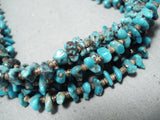 One Of The Best Vintage Native American Navajo Bisbee Turquoise Heishi Necklace Old-Nativo Arts