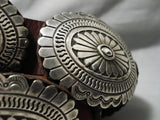 Important Vintage Native American Navajo Nel Burbank Sterling Silver Concho Belt Old-Nativo Arts