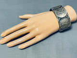 Excellent San Felipe Sterling Silver Coin Bracelet-Nativo Arts