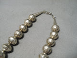 Stunning Navajo Sterling Silver Necklace Native American-Nativo Arts