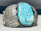 Piece Of History Vintage Native American Navajo Turquoise Sterling Silver Bracelet-Nativo Arts
