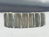 Native American Important Vintage Yellowhorse Hand Tooled Sterling Silver Bracelet-Nativo Arts