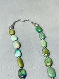 One Of The Best Vintage Native American Navajo Royston Turquoise Sterling Silver Necklace-Nativo Arts