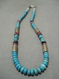 Important Authentic Vintage Native American Navajo Thomas Singer Sterling Silver Necklace-Nativo Arts