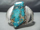 Astonishing Vintage Native American Navajo Royston Turquoise Sterling Silver Bracelet-Nativo Arts