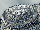 Magnificent Vintage Native American Navajo Sterling Silver Concho Belt-Nativo Arts
