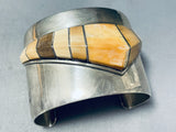 Native American Mind Boggling 3d Inlay Vintage Navajo Sterling Silver Bracelet-Nativo Arts