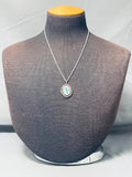 Beautiful Vintage Native American Zuni Mother Of Pearl Sterling Silver Necklace-Nativo Arts