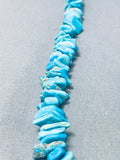 Native American Traditional Vintage Santo Domingo Old Kingman Royston Turquoise Necklace-Nativo Arts