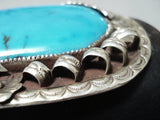 One Of The Best Ever Vintage Native American Navajo Turquoise Sterling Silver Ketoh Bracelet-Nativo Arts