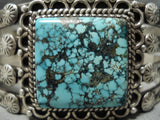 Museum Vintage Native American Navajo Lone Mountain Turquoise Sterling Silver Bracelet Old-Nativo Arts