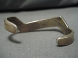 Impressive Vintage Navajo Zig Zag Sterling Silver Native American Bracelet-Nativo Arts