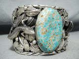 186 Grams Sensational San Felipe #8 Turquoise Mine Sterling Silver Bracelet-Nativo Arts