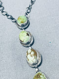 Five Tier Vintage Native American Navajo Royston Turquoise Sterling Silver Necklace-Nativo Arts