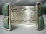Astonishing San Felipe Royston Turquoise Sterling Silver Huge Bracelet-Nativo Arts