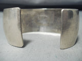 Spectacular Vintage Hopi Sterling Silver Bracelet Native American Old-Nativo Arts