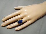 Best Vintage Navajo 14k Gold Lapis Lazuli Native American Ring0 7 Grams!-Nativo Arts