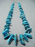 Native American Impressive Vintage Santo Domingo Kingman Turquoise Necklace Old-Nativo Arts