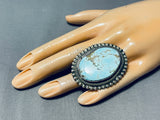 Heaviest Best 31 Grams Native American Navajo #8 Mine Turquoise Sterling Silver Ring-Nativo Arts