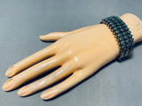 Very Early Vintage Native American Zuni Cerrillos Turquoise Sterling Silver Bracelet-Nativo Arts
